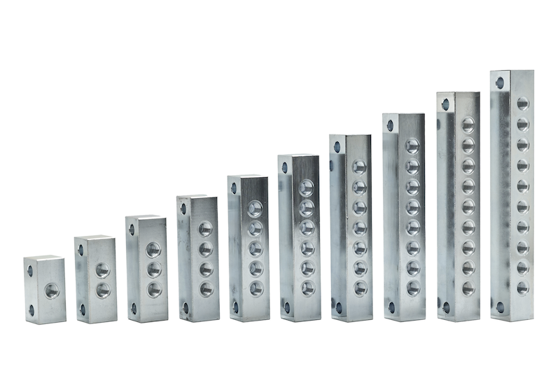 Коллекторный блок на 4 прямых выходов М10