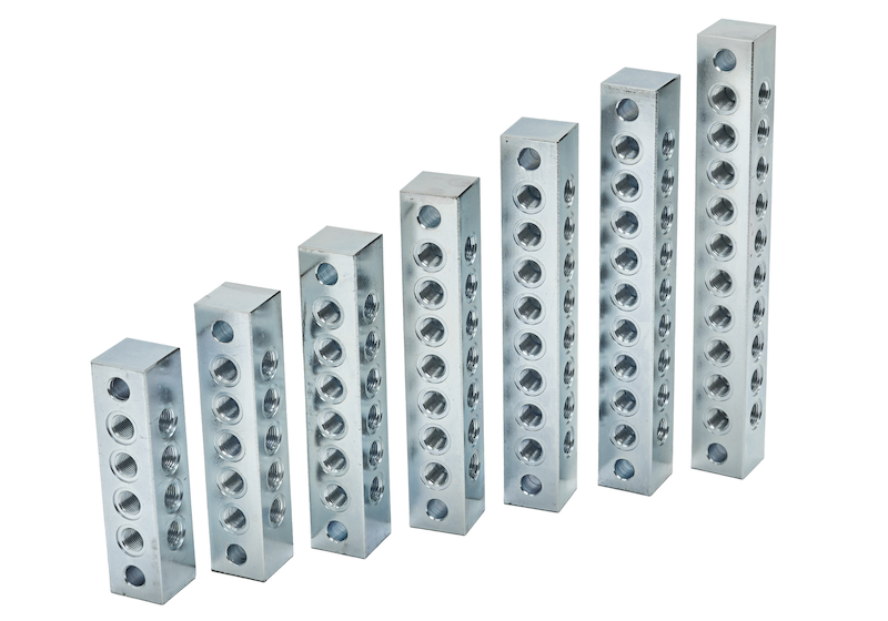 Коллекторный блок на 4 выхода 90° М10